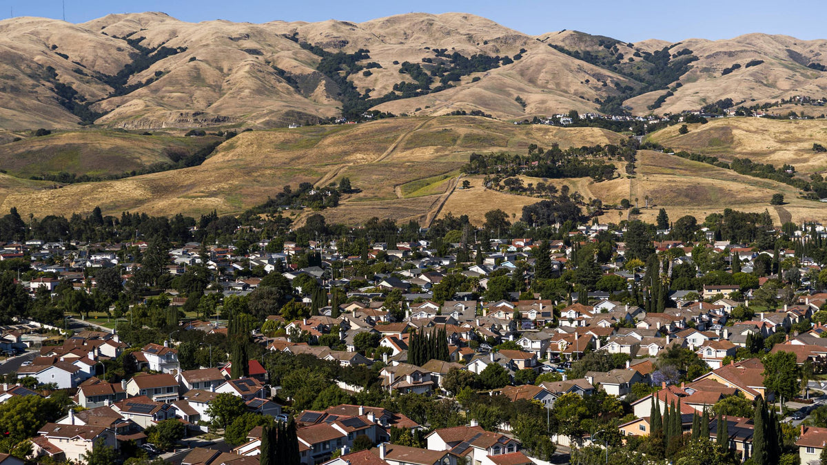 An aerial view of Milpitas, part of S&G’s flooring service area.
