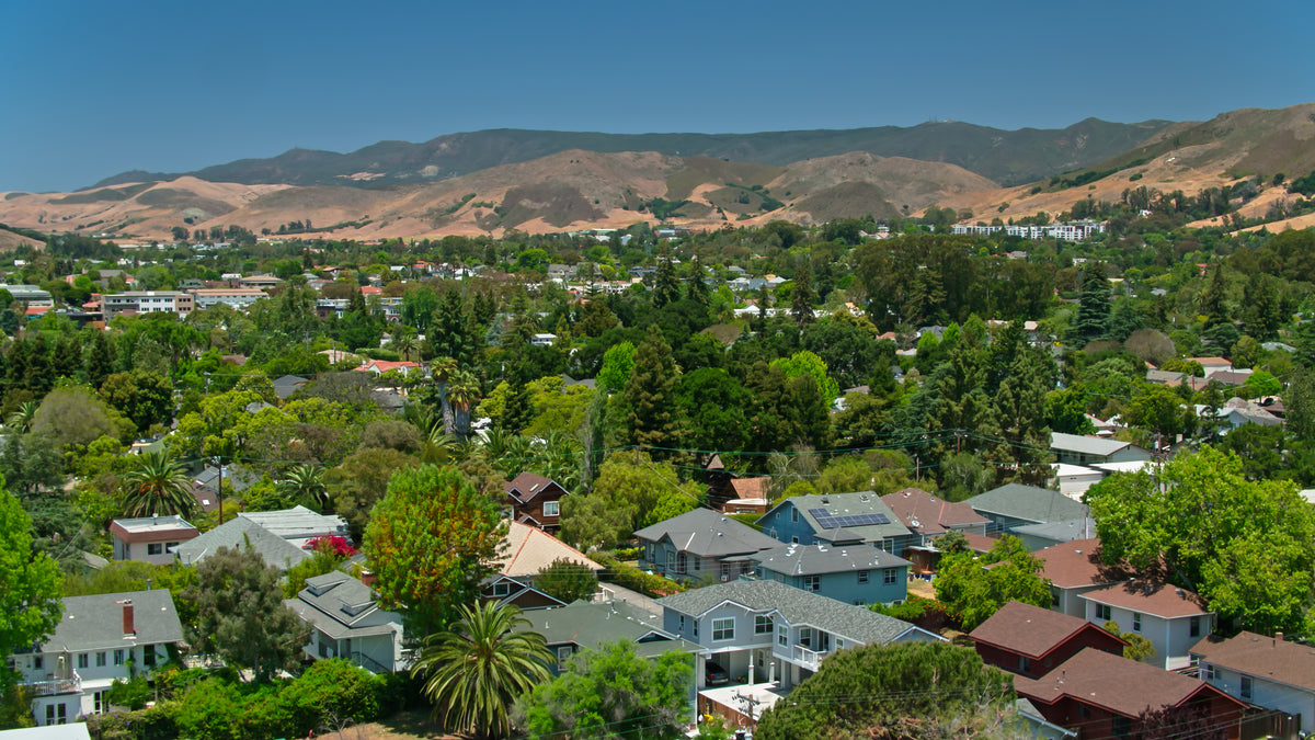 An aerial view of Moraga, part of S&G’s flooring service area.