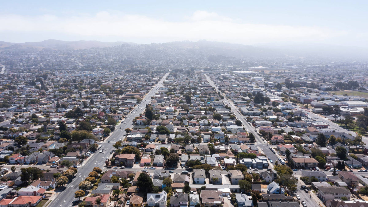 An aerial view of Richmond, part of S&G’s flooring service area.