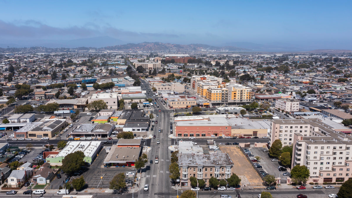 An aerial view of San Pablo, part of S&G’s flooring service area.