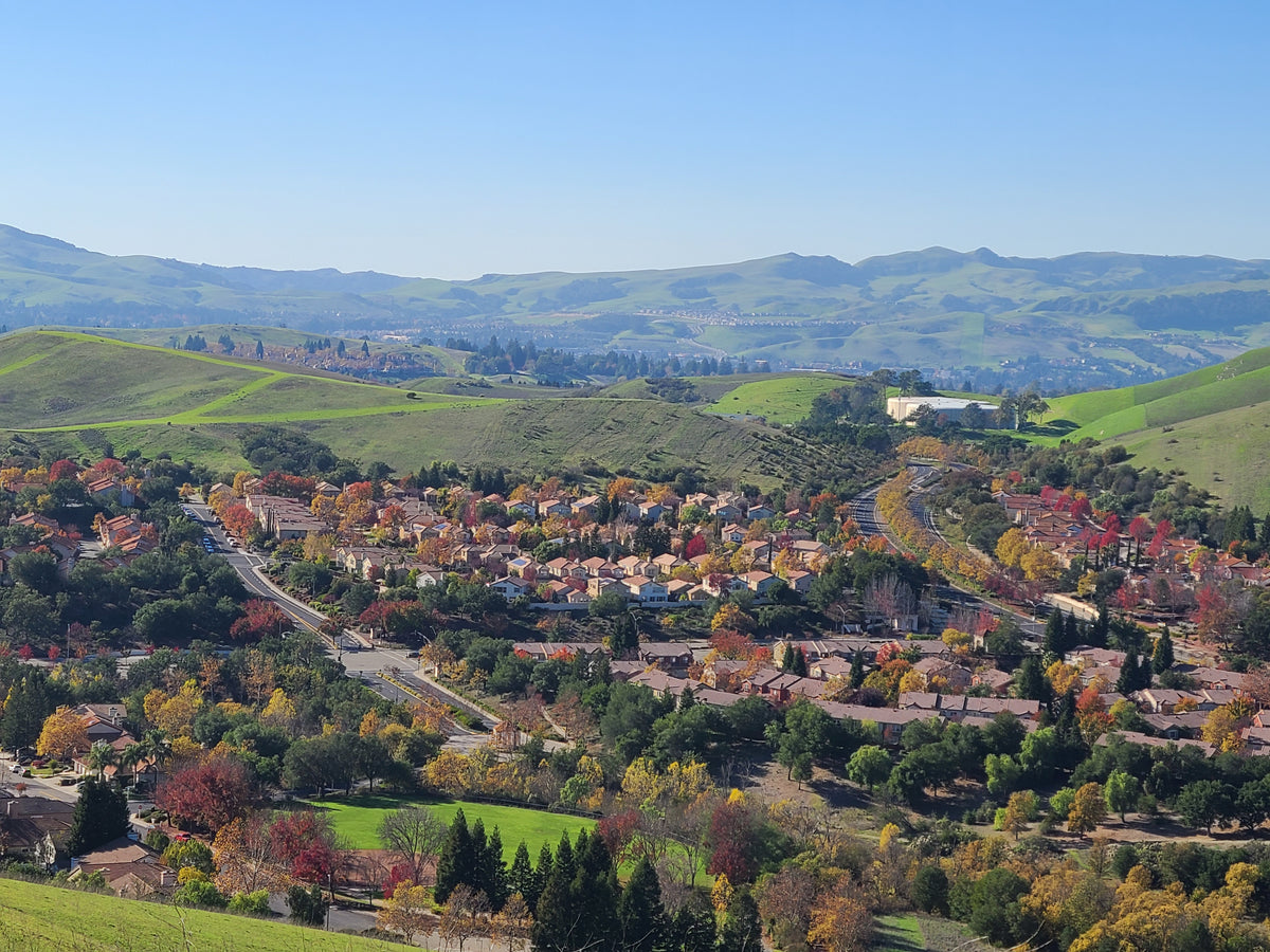An aerial view of San Ramon, part of S&G’s flooring service area.