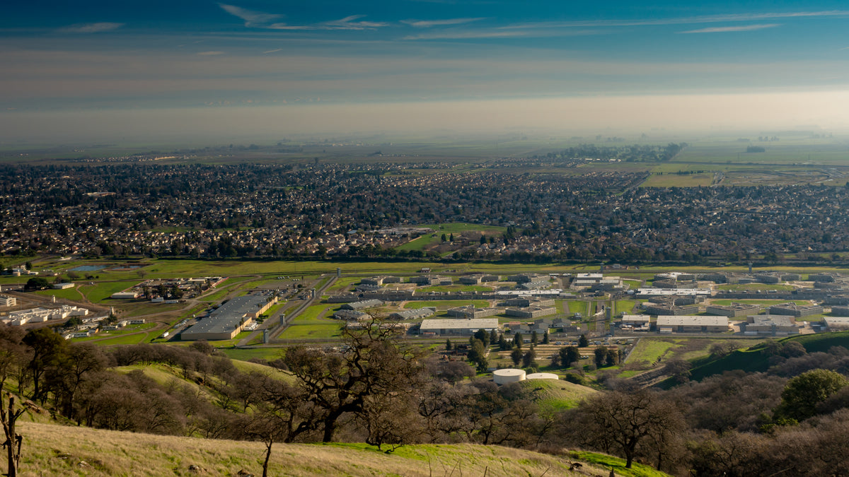 An aerial view of Vacaville, part of S&G’s flooring service area.