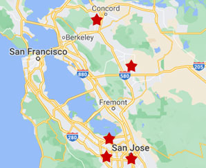 Bay Area SG Showroom Store Locations