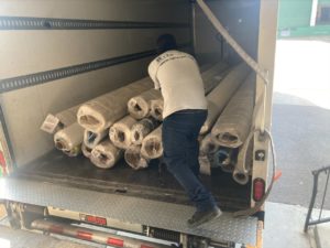 Carpet Being Donated