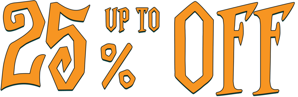 Up to 25% Off